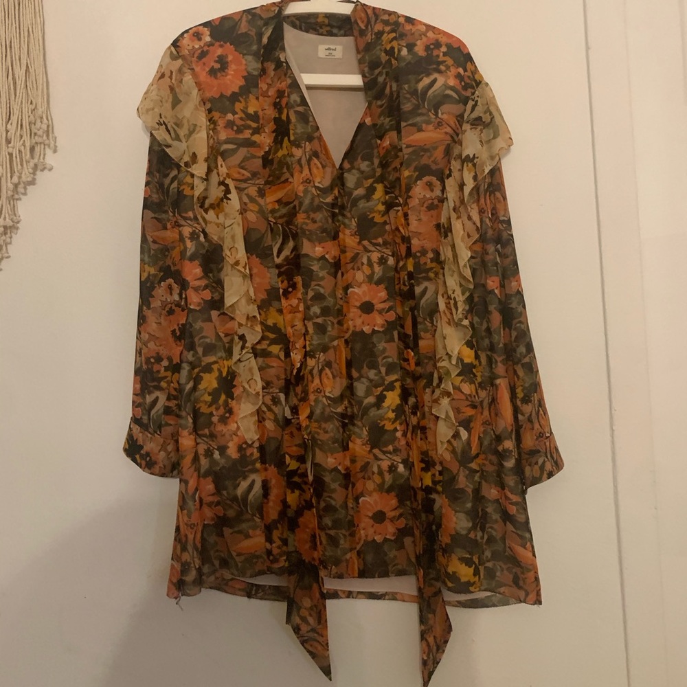 Wilfred long sleeve floral dress